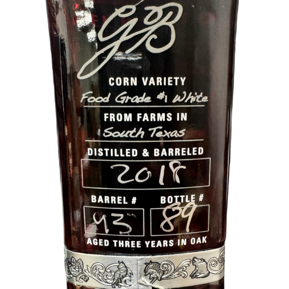 Garrison Brothers Honeydew Cask Strength Private Select 'Pure Honey'